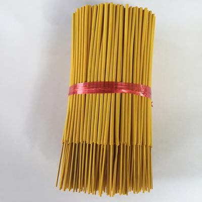 Unscented 9”inches Yellow Raw Incense Sticks